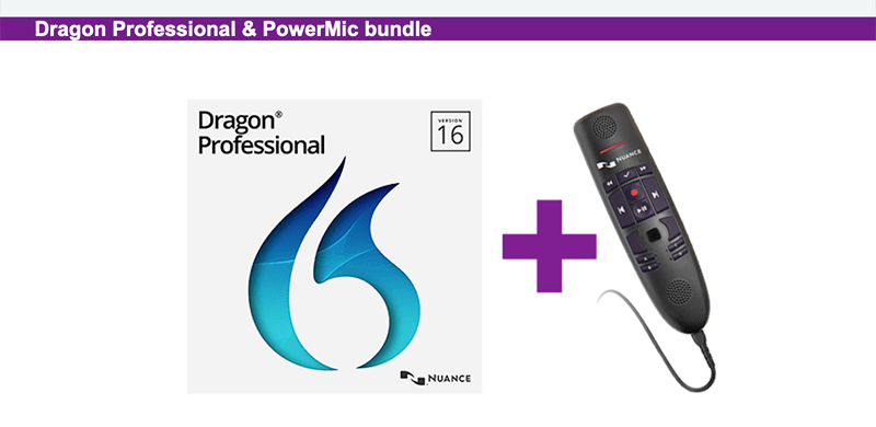 Dragon Professional Individual v16 with Powermic III for Windows