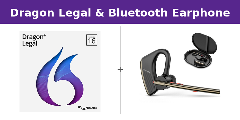 Dragon Legal Individual v16 with Dragon Bluetooth Bluetooth Earpiece